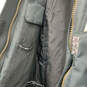 Womens Black Long Sleeve Pockets Belted Hooded Full-Zip Jacket Size 4 image number 4