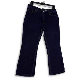 Mens Blue 515 Denim Dark Wash Pockets Stretch Bootcut Leg Jeans Size 14