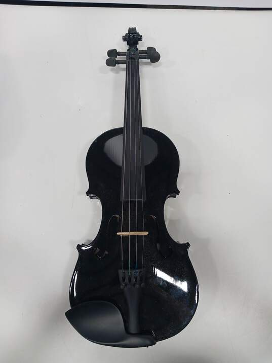 Mendini By Cecilio Black Violin W/Case image number 2