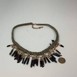 IOB Designer Stella & Dot Gold-Tone Chain Bora Classic Fringe Necklace