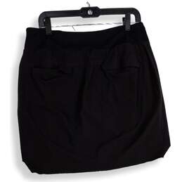 Athleta Womens Black Elastic Waist Zipper Pocket Pull-On Athletic Skirt Size 12 alternative image