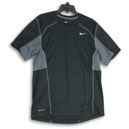 Nike Mens Dri-Fit Black Crew Neck Short Sleeve Pullover T-Shirt Size Large