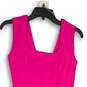 NWT Womens Pink Sleeveless Back-Zip Wide Strap Peplum Mini Dress Size S image number 3