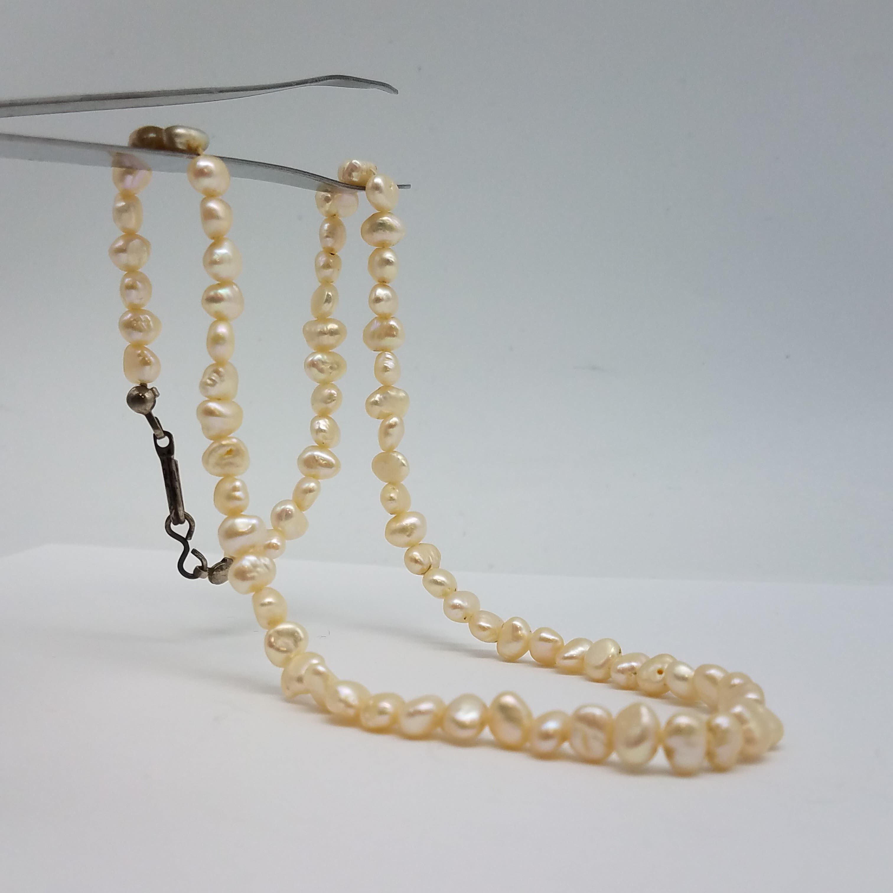 Ivory Baroque Pearl Necklace | Silver | High Quality | Lily Blanche – Lily  Blanche