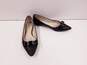 Coach Warwick Bow Pointed Toe Flats Black 6 image number 1