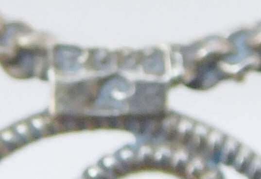 Vintage 830 Silver J Signed Norwegian Solje Wedding Brooch 8.7g image number 5