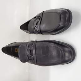 Bruno Magli Italy Men's Black Fermo Leather Loafer Shoes Sz 15M