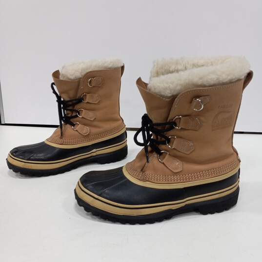 Sorel Caribou Winter Snow Boots Men's Size 10 image number 2