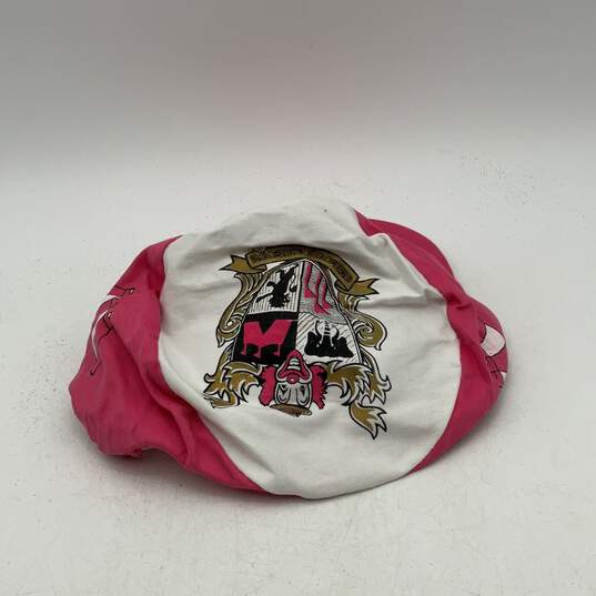 Circus Mens Pink White Adjustable Las Vegas Casino Baseball Hat One Size image number 2