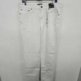 Express White Slim Hyper Stretch Jeans