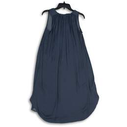 NWT Loft Womens Gray Sleeveless Tie Neck Trapeze & Swing Dress Size XS alternative image
