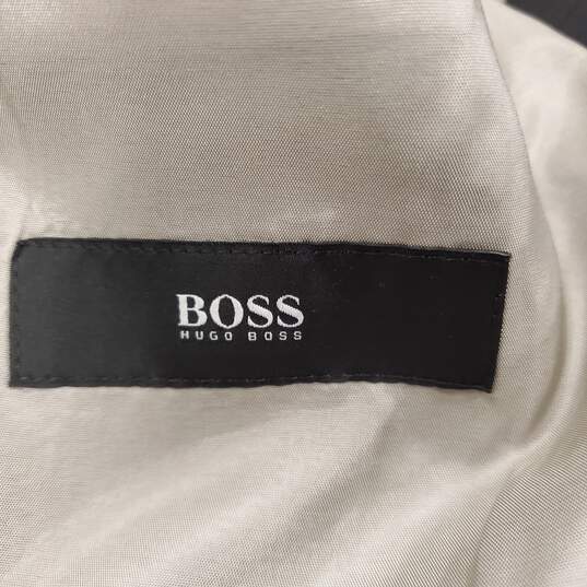 Hugo Boss Men Black Pinstripe Suit Sz 36R image number 1