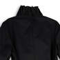 Womens Black Ruffle Long Sleeve Tie Waist Button Front Jacket Size XL image number 4