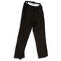 Mens Brown Flat Front Slash Pocket Straight Leg Dress Pants Size 36x36 image number 2
