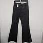 EXPRESS Black Denim 70s Flare Mid Rise Jeans image number 2
