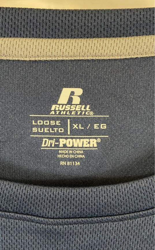 NWT Russell Athletic Mens Blue Loose Dri-Power Activewear Pullover T-Shirt Sz XL image number 3