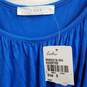 Lush Blue Pleated Sleeveless Scoop Neck Dress Size S image number 3