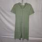 Unbranded Union Made Green Short Sleeve Zip Back Dress W/Tie No Size image number 2