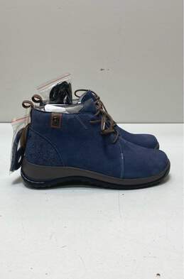 Jambu Rossella Leather Booties Denim Blue 8