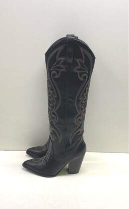 Steve Madden Western Tall Boots Size 10 Black alternative image