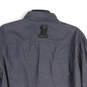 NWT Mens Gray Long Sleeve Pointed Collar Button-Up Shirt Size Large image number 4