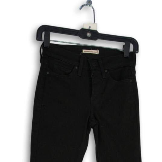 Levi Strauss & Co. Womens Black Denim 5-Pocket Design Skinny Leg Jeans Size 24 image number 3