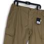 NWT LAPG Mens Khaki Flat Front Urban Ops Tactical Cargo Pants Size 36W/32L image number 3