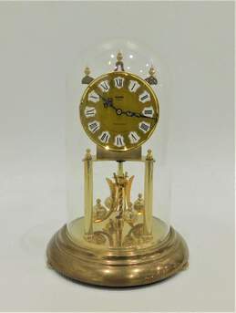 KUNDO Quartz Rotating Pendulum Carriage Anniversary Clock West Germany Vintage