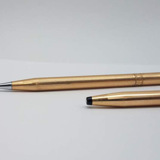 Cross Gold Filled Pen & Pencil Set w/Pen Purse 34.0 2pcs image number 4