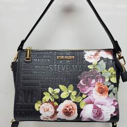 Steve Madden Black-Floral Crossbody Bag alternative image