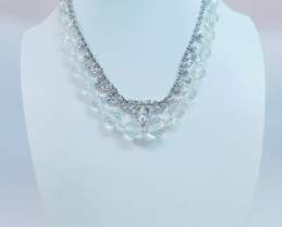 Vintage Icy Rhinestone & Aurora Borealis Clip-On Earrings & Necklaces 65.7g alternative image