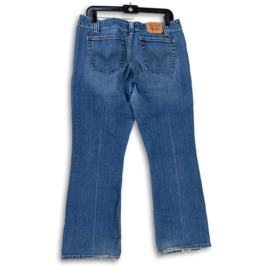 Womens Blue 525 Medium Wash Pockets Denim Bootcut Jeans Size 12 image number 2