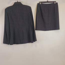 Hugo Buscati Women Black Squared 2Pc Skirt Set Sz 12 alternative image