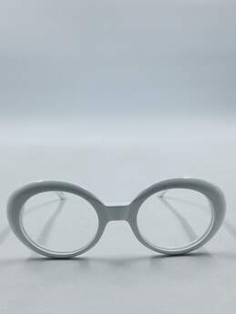 Calvin Klein White Oval Eyeglasses alternative image
