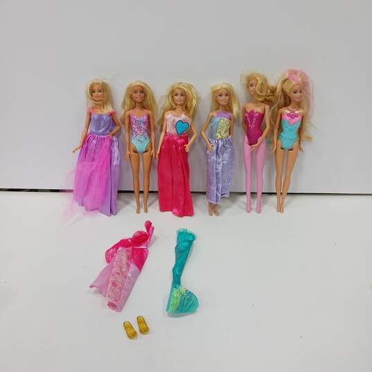 Mixed Lot of 6 Assorted Barbie Dolls image number 1
