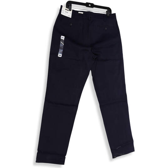 NWT Mens Blue Stretch Flat Front Pockets Straight Leg Dress Pants Sz 36X34 image number 4