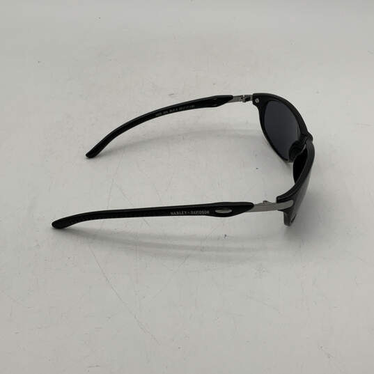 Mens HDS 335 Black Polarized Lens Full-Rim Wrap Sunglasses With Case image number 3
