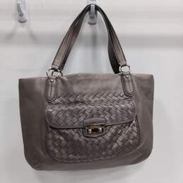 Cole Haan Gray Leather Tote Purse