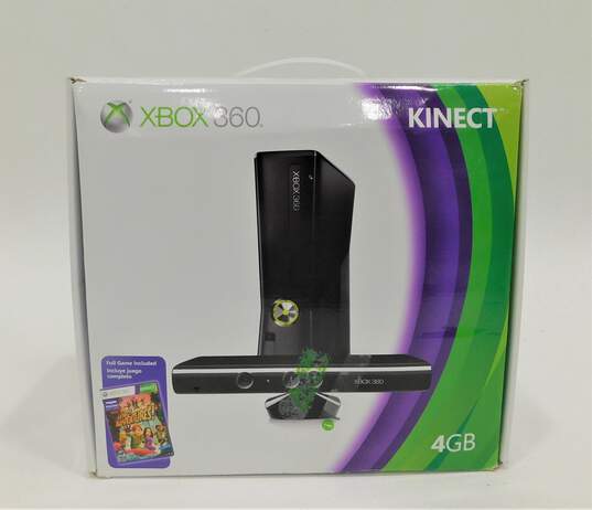 Xbox 360 W/ Kinect 4GB Console In Box image number 1