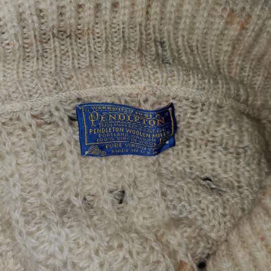 Pendleton Pure Wool Zip Up Cardigan Sweater Jacket Size M image number 3