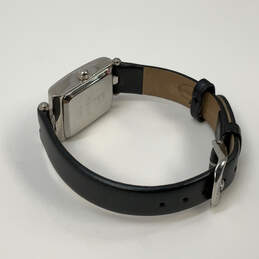 Designer Fossil ES-8974 Silver-Tone Black Strap Analog Quartz Wristwatch alternative image