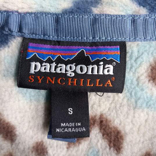 Patagonia Women's Size Small Blue/Light Blue/Brown/White Jacket image number 4