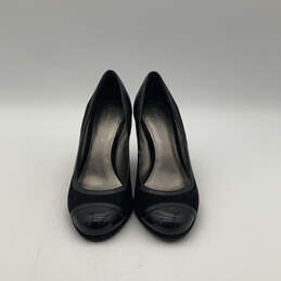 Womens Kerryann A8453 Black Leather Slip-On Wedge Pump Heels Size 10 B alternative image