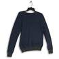 Banana Republic Womens Navy Blue Gray Knitted V-Neck Pullover Sweater Size S image number 2