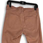 Womens Pink Denim Medium Wash 5 Pocket Design Skinny Jeans Size 2/26 image number 4