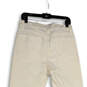 Womens White Denim Light Wash Pockets Stretch Bootcut Leg Jeans Size 10 image number 4