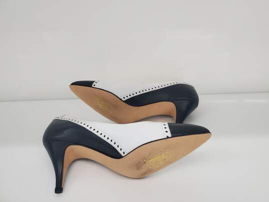 Women Jacqueline Ferrar Black/white heel shoes size-5.5 used image number 5