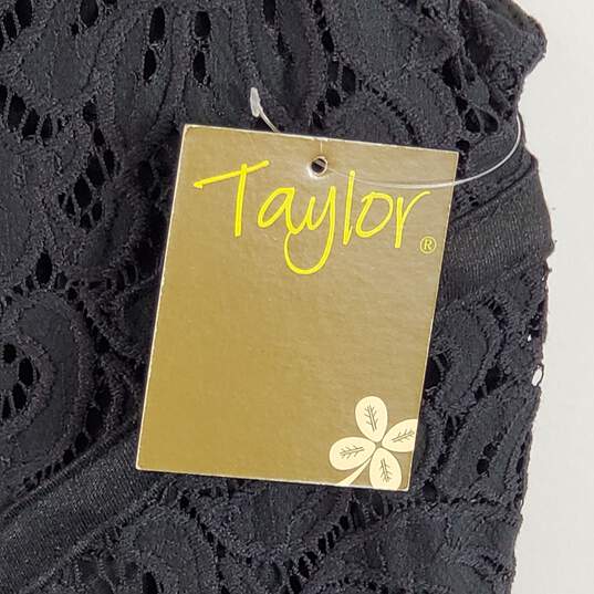 Taylor Women Black Dress SZ 4 NWT image number 3