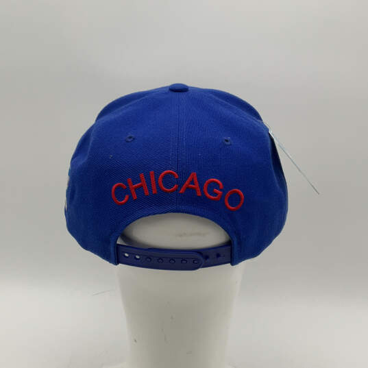 NWT Mens Blue Chicago Cubs Adjustable Lightweight Snapback Hat One Size image number 4