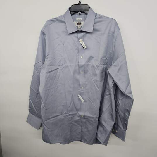 Blue Button Up Collared Shirt image number 1